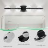 Vanity Lights With 4 LED Bulbs For Bathroom Lighting(Black)