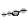 Vanity Lights With 4 LED Bulbs For Bathroom Lighting(Black)