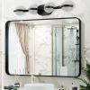 Vanity Lights With 4 LED Bulbs For Bathroom Lighting(Black)