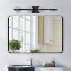 Vanity Lights With 4 LED Bulbs For Bathroom Lighting(Black)