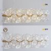 Modern American cylindrical crystal chandelier-18 bulbs