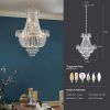 Gold Crystal Chandeliers,Large Contemporary Luxury Ceiling Lighting for Living Room Dining Room Bedroom Hallway