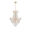 Gold Crystal Chandeliers,Large Contemporary Luxury Ceiling Lighting for Living Room Dining Room Bedroom Hallway