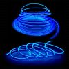 El Wire Interior Car LED Strip Lights, 2M Neon Wire USB 5V with Fuse Protection