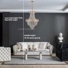 Gold Crystal Chandeliers,Large Contemporary Luxury Ceiling Lighting for Living Room Dining Room Bedroom Hallway